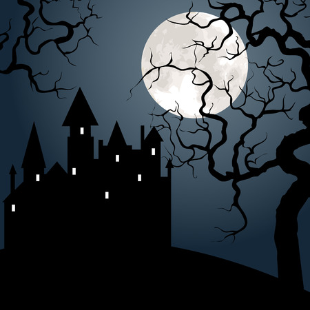 Halloween landscape のイラスト素材