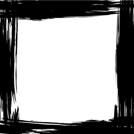 Abstract grunge background with brush frameのイラスト素材