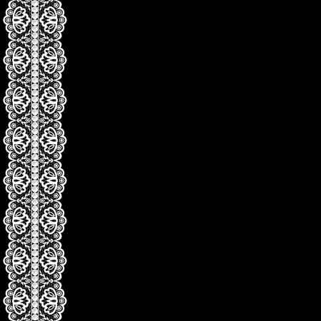 Wedding invitation or greeting card with lace ribbonのイラスト素材