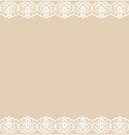 Template for wedding, invitation or greeting card with lace border のイラスト素材