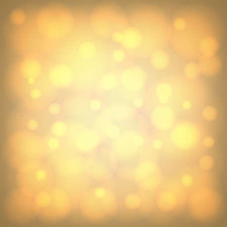 Shiny yellow blurry background with bokeh effectのイラスト素材