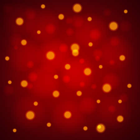 Shiny red blurry background with bokeh effectのイラスト素材