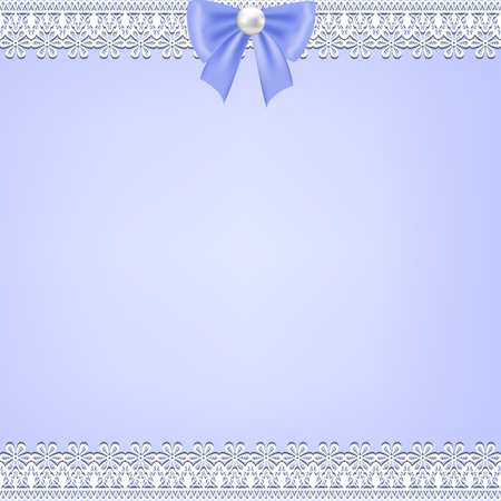 Template for wedding, invitation or greeting card with lace fabric backgroundのイラスト素材