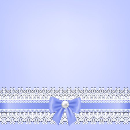 Template for wedding, invitation or greeting card with lace fabric backgroundのイラスト素材