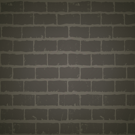 Grunge texture of gray brick wall at nightのイラスト素材