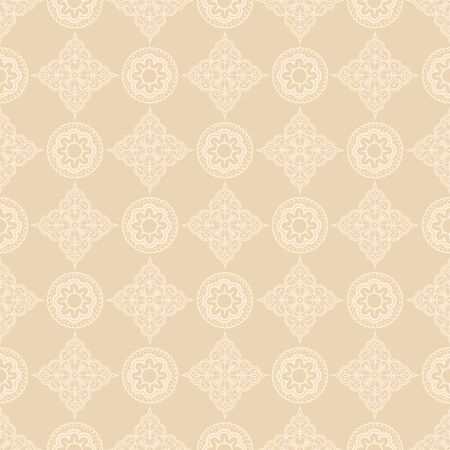 oriental floral patternのイラスト素材