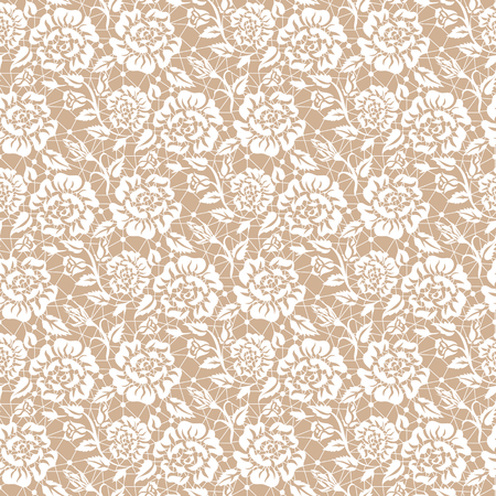 Seamless white laceのイラスト素材