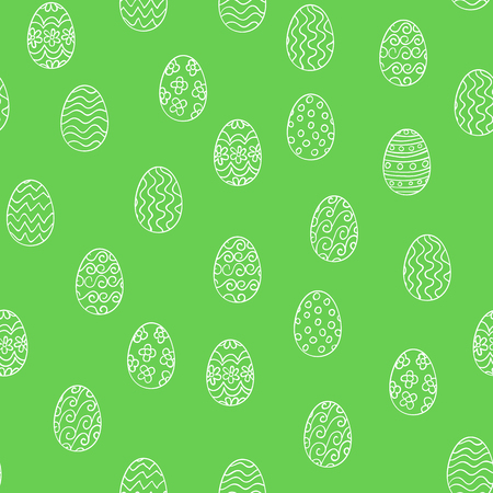 Golden Easter eggs patternのイラスト素材