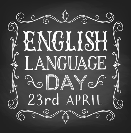 English Language dayのイラスト素材