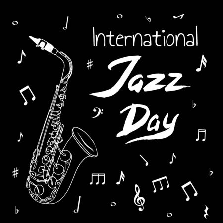 International Jazz Dayのイラスト素材