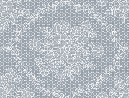Seamless white laceのイラスト素材