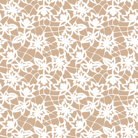Seamless white laceのイラスト素材