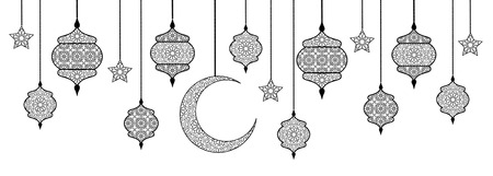 Isolated lanternsのイラスト素材