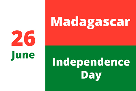 independence day of Madagascarのイラスト素材