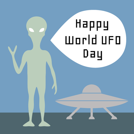 World UFO dayのイラスト素材
