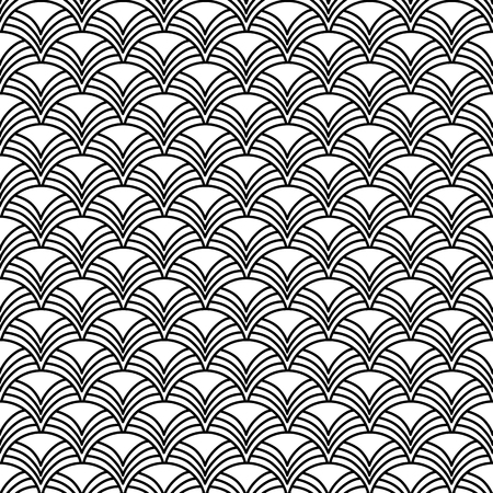 Borderless geometric pattern in art decorative style.のイラスト素材