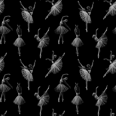 Seamless ballerinaの写真素材