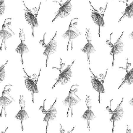 Seamless ballerinaの写真素材