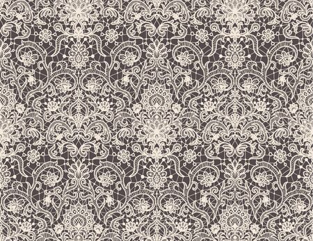 A Seamless white lace isolated on plain backgroundのイラスト素材
