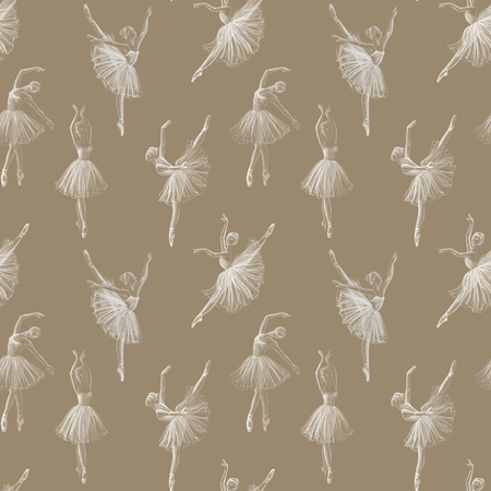 Seamless ballerinaの写真素材
