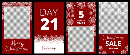 Christmas stories for social mediaのイラスト素材