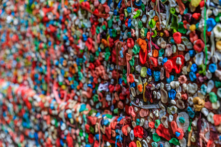 Market Theater Gum Wall in Pike Market in downtown Seattle