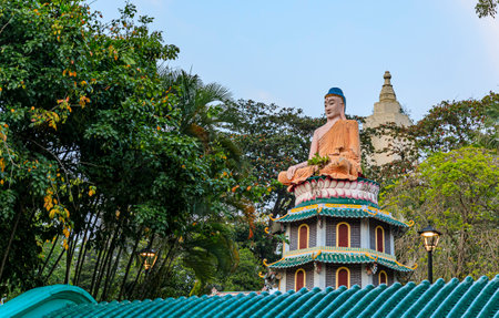 Singapore - September 11, 2019: Haw Par Villa Gardens, the Tiger Balm Brothers park with over 1000...