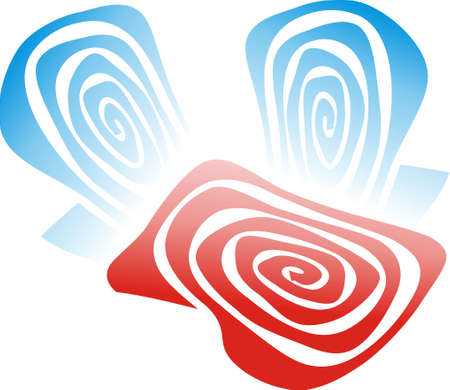 illustration on a white backgroundの写真素材