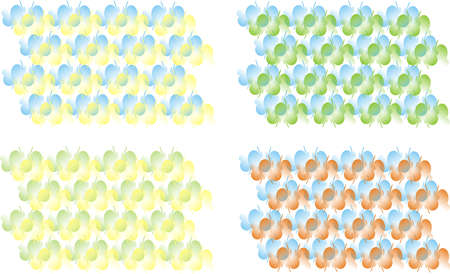 wallpaper red, blue, yellow and green on white backgroundの写真素材