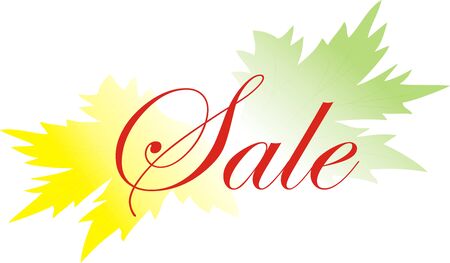 Summer sale on a white backgroundの写真素材