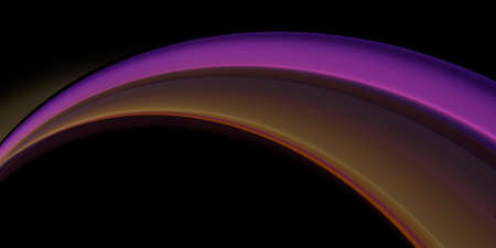 Abstract fractal wave on black background with copy space