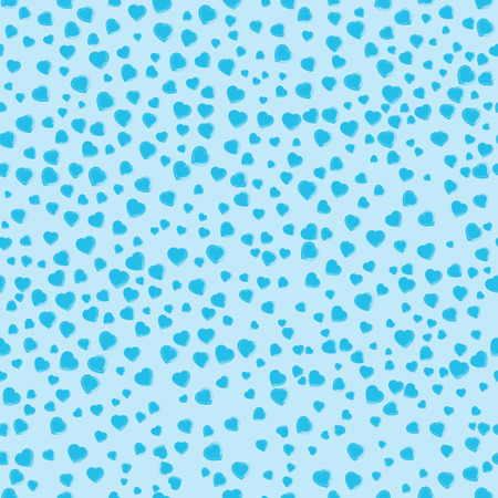Blue hearts background. Abstract wedding seamless pattern. Romantic elements. Elegant backdrop for wrapping paper. Vector illustration.のイラスト素材