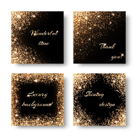 Set of bokeh lightsのイラスト素材