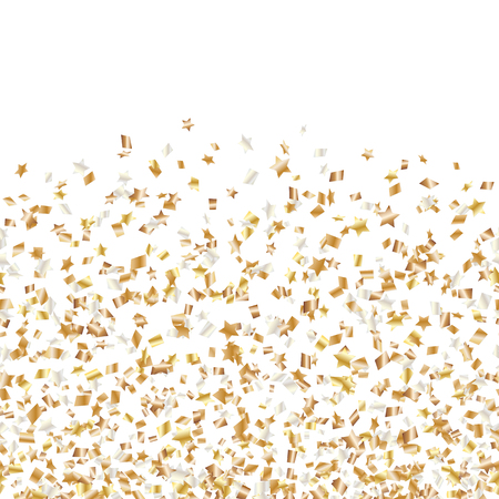 Christmas background with confetti border on a white backdropのイラスト素材