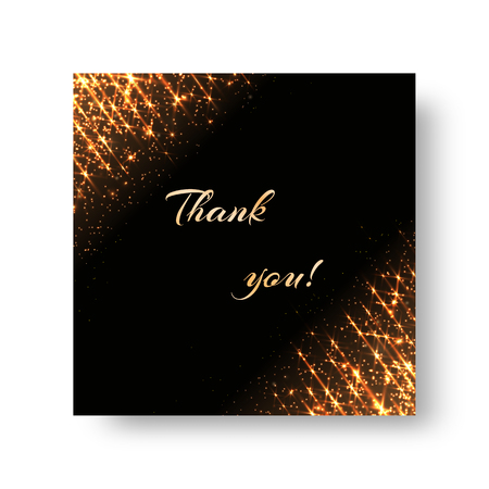 New Year background with bright golden particles and shining rays on a dark backdrop for a festive card designのイラスト素材