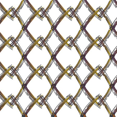 Seamless interlaced pattern in rhombus lines. Vectorのイラスト素材