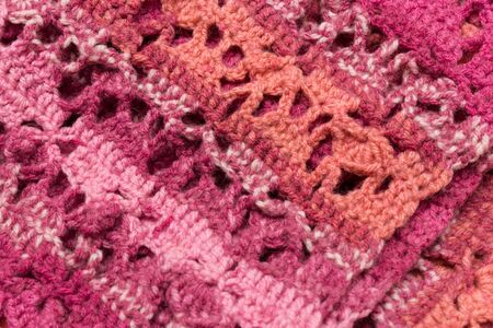 Part of pattern knitted cloth by spokes