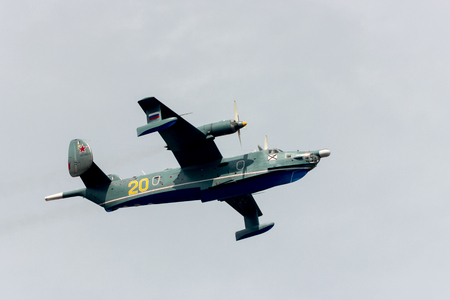Saint-Petersburg, Russia - 30.07.2017: Navy day and parade on Neva river