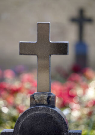 Cemetery at Caves Monastery in Kiev の写真素材