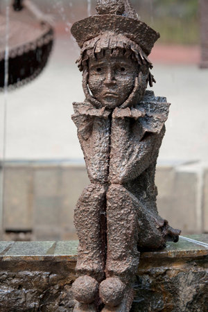 Detail of fountain in the park - fictional character from fairy tale    The Golden Key, or the Adventures of Pinocchio - Piero の写真素材