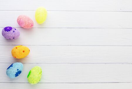 Easter background. White.の写真素材
