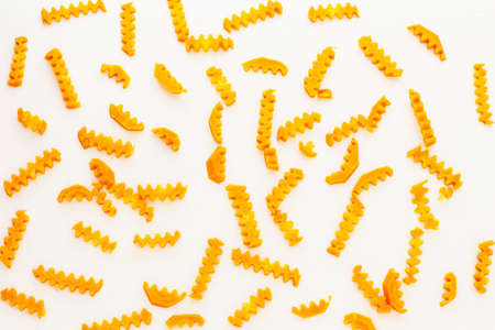 Carrots sliced on white background.の写真素材