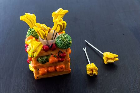 Skewers for eating.の写真素材