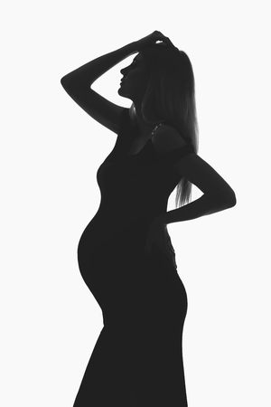 Beautiful pregnant womanの写真素材