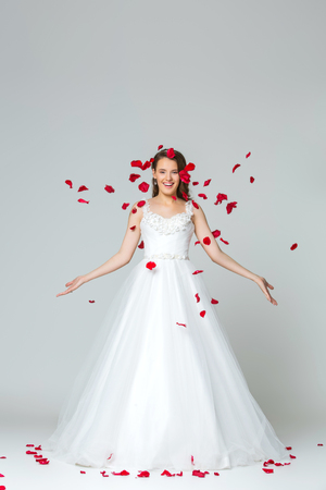 Beautiful young bride girlの写真素材