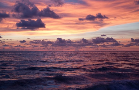 Colorful sunsetの写真素材