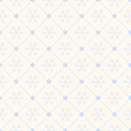 Vector seamless retro pattern, polka dot with snowflakes. Can be used for wallpaper, pattern fills, web page background,surface texturesのイラスト素材