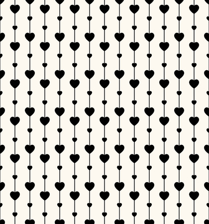 Geometric seamless pattern with hearts and circles. Can be used for wallpaper, pattern fills, web page background,surface texturesのイラスト素材