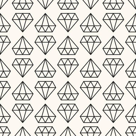 Vector seamless retro pattern, with diamonds. Can be used for wallpaper, pattern fills, web page backgroundのイラスト素材