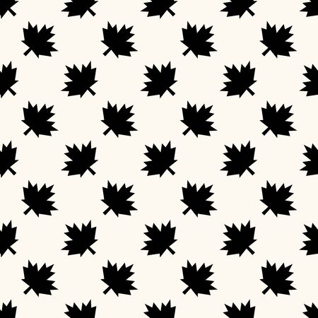 Seamless vector geometrical pattern with maple leaf. Happy Canada day background. Canadian pattern great for textile, print, backdrop or wrapping paperのイラスト素材